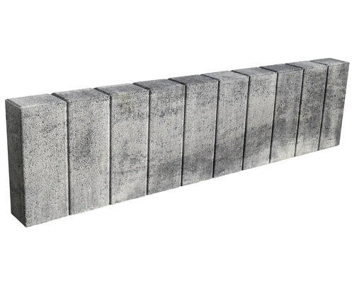 Betónový obrubník palisádový 100 x 8 x 25 cm sivý
