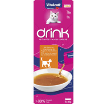 Vitakraft Logo mačací nápoj na podporu príjmu vody, balenie s piatimi porciami