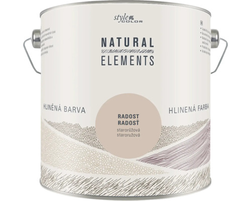 StyleColor NATURAL ELEMENTS ílovej farby bez konzervantov 2,5 l Radosť