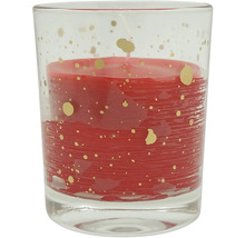 Sviečka v pohári so zlatými akcentmi