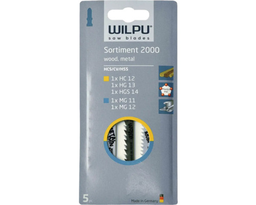 Sada pílových listov Wilpu 2000 na drevo a kov