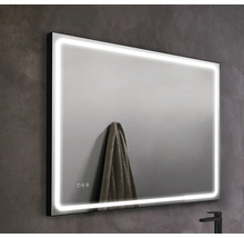 LED zrkadlo do kúpeľne s osvetlením Focco s dotykovým senzorom s ochranou proti zahmlievaniu IP 44