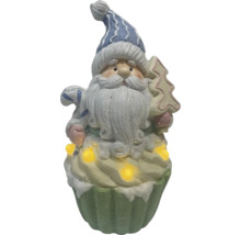 Dekoratívna figúrka Santa Clausa v tvare torty s LED osvetlením