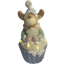 Dekoratívna figúrka losa s osvetlením ako slávnostná dekorácia