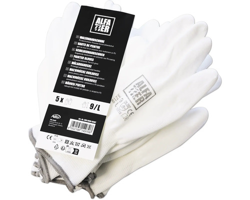 Alfa Tier maliarske rukavice veľkosť 9/L, 5 kusov