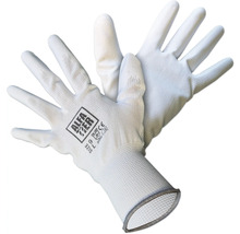 Pár bielych pracovných rukavíc Alfa Tex