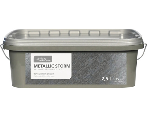 Farba na stenu StyleColor Metallic Storm 2,5 l antracit