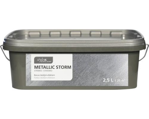 Farba na stenu StyleColor Metallic Storm 2,5 l striebro