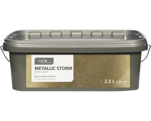 StyleColor farba na stenu Metallic Storm 2,5 l zlato