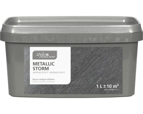 StyleColor farba na stenu Metallic Storm 1 l anthrazit