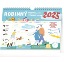 Rodinný týždenný kalendár pre rok 2025