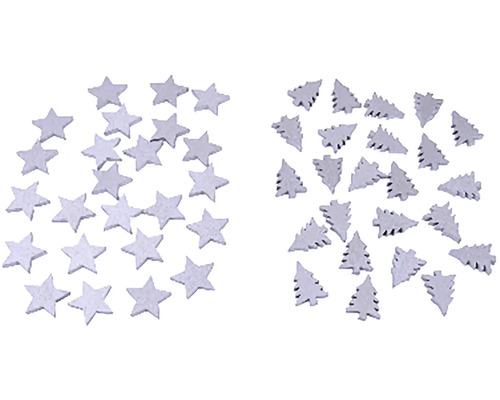 Prízdoba drevená, rôzne druhy Ozdobné hviezdy a vianočné stromčeky pre domácich majstrov