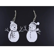 Dva prívesky snehuliaka so šnúrkou