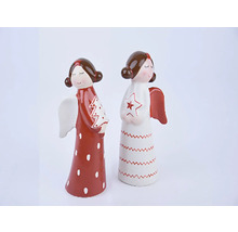 Dva dekoratívni vianoční anjeli z keramiky