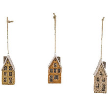 Dekoratívny domček na zavesenie, vianočná dekorácia