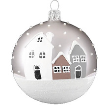 Vianočná ozdoba na stromček s domami