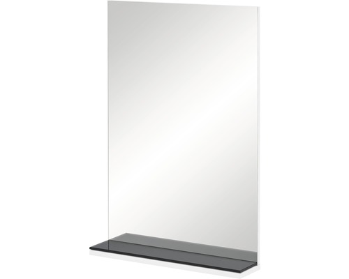 Zrkadlo Möbelpartner Moris 50 x 80 cm lesklo biele