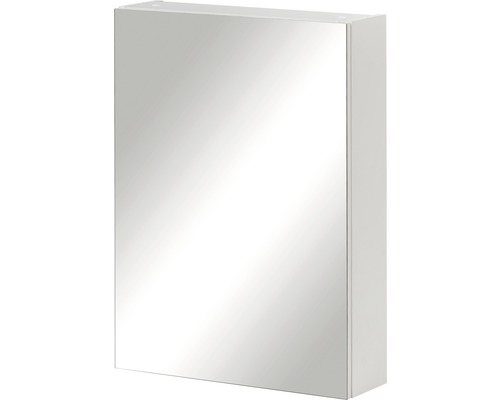 Zrkadlová skrinka Möbelpartner Basic 50 x 15,8 x 70 cm biela vysoko lesklá