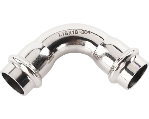 Rohový konektor rúrky z nehrdzavejúcej ocele s nápisom L18x18-304