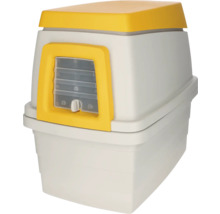 Mačacia toaleta s krytom a vstupným otvorom