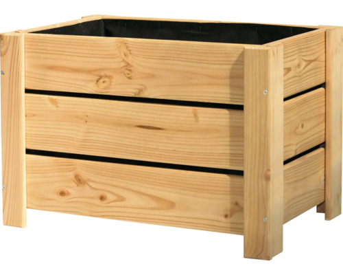 Drevený kvetináč s vložkou