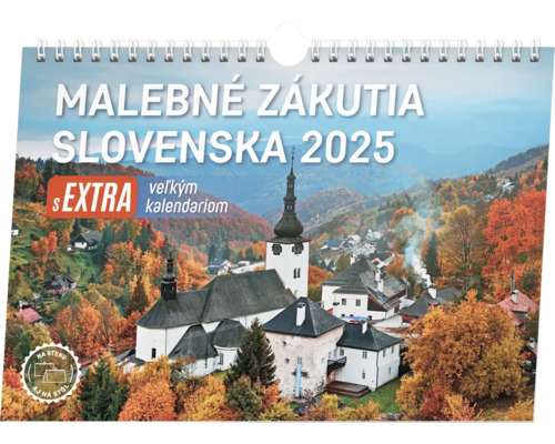 Stolový kalendár Malebné zákutia Slovenska 2025