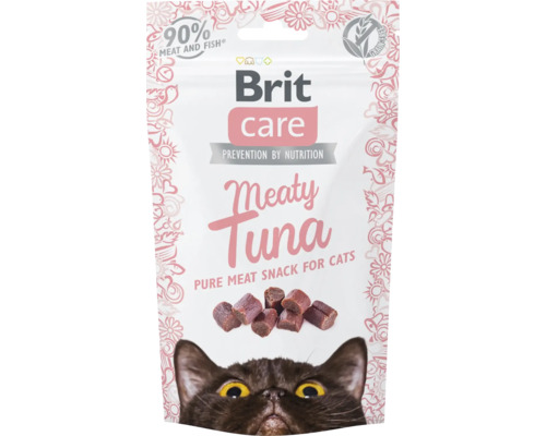 Maškrty pre mačky mäsové s tuniakom Brit Care Cat Snack Meaty Tuna 50 g