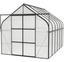 Skleník Vitavia Diana 9900 polykarbonát 4 mm 264x383 cm čierny