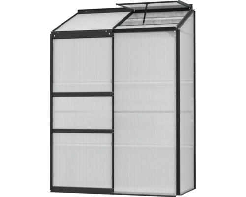 Skleník s polykarbonátovými doskami a hliníkovým rámom