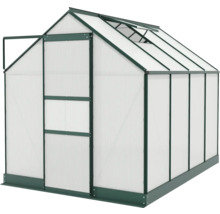 Skleník s otvorenými dverami a strešným oknom