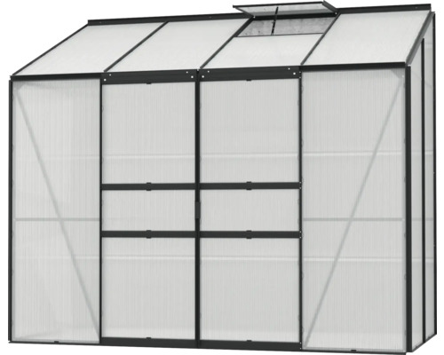 Skleník s vetracím okienkom