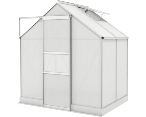 Skleník s posuvnými dverami a strešným oknom do záhrady