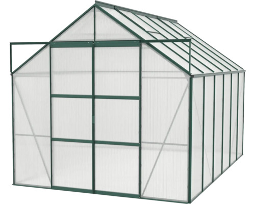 Skleník s rámom a priehľadnými stenami
