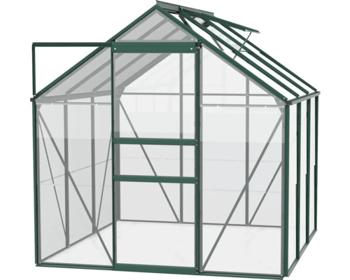 Skleník s otvorenými dverami pre záhradu