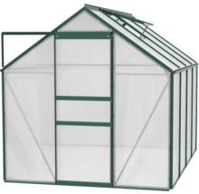 Skleník s otvorenými dverami a strešným oknom