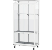 Skleník na balkón Vitavia Polis 350 sklenený 81x43 cm hliník vr. kolieskového rámu
