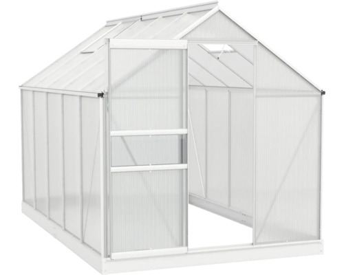 Skleník s otvorenými posuvnými dverami