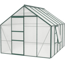 Skleník Vitavia Meridian 1 8300 polykarbonát 6 mm 257x321 cm zelený
