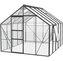 Skleník Vitavia Meridian 1 8300 sklenený 3 mm 257x321 cm čierny