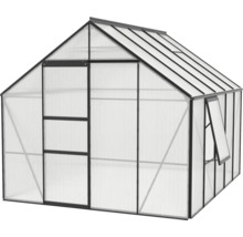 Skleník Vitavia Meridian 1 8300 polykarbonát 6 mm 257x321 cm čierny