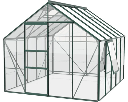 Skleník s oknom a dverami