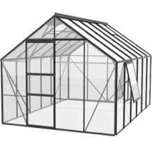 Skleník Vitavia Meridian 1 9900 sklenený 3 mm 257x383 cm čierny