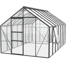 Skleník Vitavia Meridian 1 11500 sklenený 3 mm 257x445 cm čierny