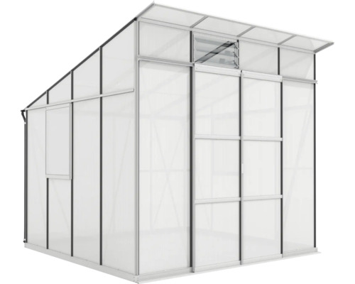 Skleník s oknom a posuvnými dverami