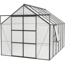 Skleník Vitavia Jupiter 9900 polykarbonát 6 mm 257x383 cm čierny