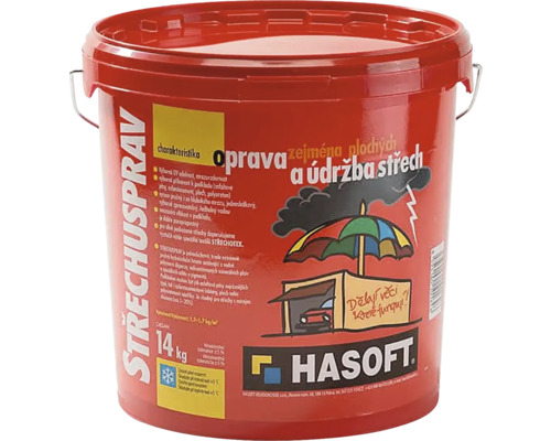 Vedro strešnej opravnej hmoty 14 kilogramov