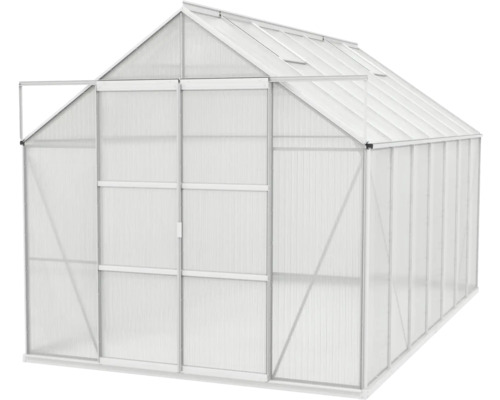 Skleník s posuvnými dverami pre záhradu