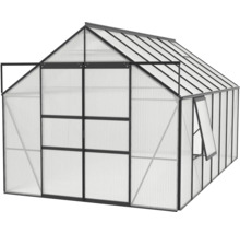 Skleník Vitavia Meridian 2 11500 polykarbonát 6 mm 257x445 cm čierny