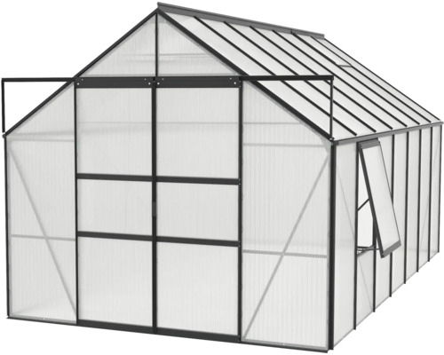 Skleník s rámom a oknami