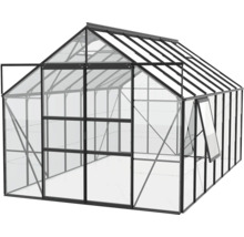 Skleník Vitavia Meridian 2 11500 sklenený 3 mm 257x445 cm čierny
